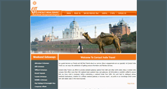 Desktop Screenshot of contactindiatravel.com
